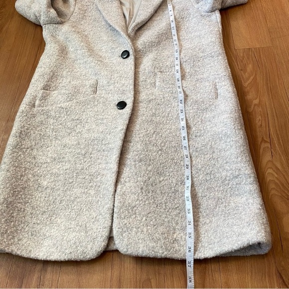 Marc New York Paige Wool Blend Bouclé Coat - Ivory Gray Women’s Size 10 - Picture 14 of 17